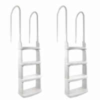 New Main Access Easy Incline Above Ground In Pool Swimming Pool Ladder (2 Pack)