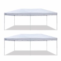 Z-Shade 20 x 10 Foot Everest Instant Canopy Outdoor Patio Shelter (2 Pack)
