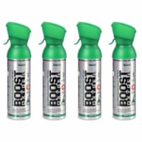 Boost Oxygen 5 Liter Canned Oxygen Bottle with Mouthpiece, Natural (4 Pack)