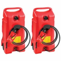 Scepter Flo N Go DuraMax 14 Gallon Portable Gas Fuel Tank with Pump (2 Pack)