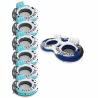 Intex River Run 1 53 Floating Water Tube Red (6 Pack) + River Run II Tube Float