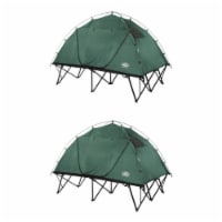 Kamp Rite CTC 2-Person Compact Collapsible Backpacking Camping Tent Cot (2 Pack)
