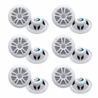 Boss Audio MR6W 6.5  180W Dual Cone Marine/Boat Speakers Stereo (6 Pack)