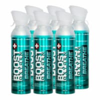 6 Pack 10L Boost Oxygen Natural Portable Pure Canned Oxygen, Menthol Eucalyptus