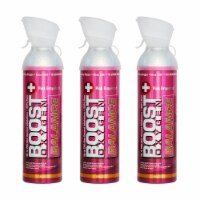 Boost Oxygen Natural 10 Liter Pure Oxygen Canister, Pink Grapefruit (3 Pack)