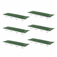 Kamp-Rite Compact Lightweight Economy Cot, Use for Extra Bed or Lounge (6 Pack)