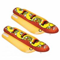 Sportsstuff Hot Dog 3 Person Inflatable Boat Lake Water Towable Tube (2 Pack)