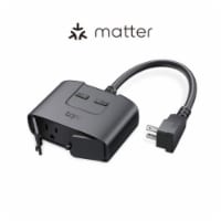 TP-Link Tapo Smart Wi-Fi Outdoor Plug with Matter - Black Perspective: Main