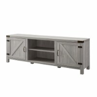 Walker Edison 70  Modern Engineered Wood TV Stand in Stone Gray