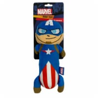 Marvel Captain America Tube Squeaker Dog Toy Perspective: Main