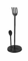Cast Iron Fork and Spoon Paper Towel Holder Country Kitchen Accent