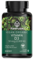 PlantFusion Vegan Organic Vitamin D3 Vegan Tablets 50mcg
