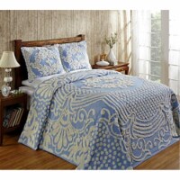 Florence Collection Queen Bedspread in Blue