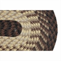 Better Trends BRAL6RCH Alpine Braided Rug, Chocolate - 6 ft. Round