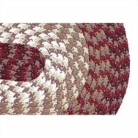 Better Trends BRAL29BU Alpine Braided Rug- Burgundy - 2 in.