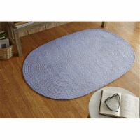 Better Trends BRSSR25PW Sun Splash Braided Rug, Periwinkle - 2 in.