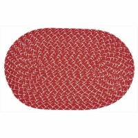 Better Trends BRSSR8RR Sun Splash Braided Rug- Red - 8 ft. Round