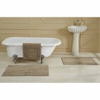 Ruffle Border Collection 21  x 34  Rectangle in Beige