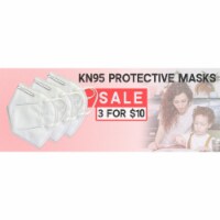 White Mark KN95 -3Pack Medical Face Mask Mouth Cover - Pack of 3