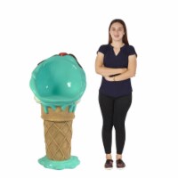 Queens of Christmas WL-ICECR-BARCH-MINTCC 5 ft. Mint Chocolate Chip Ice Cream Cone Bar Stool