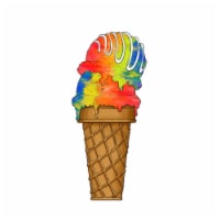 Queens of Christmas WL-ICECR-DBL-SCP-RNBW 4 ft. Double Scoop Rainbow Ice Cream