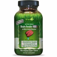 Irwin Naturals Brain Awake Max3 + Nitric Oxide Booster Soft Gels