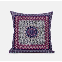 Holy Tie Die Flower Suede Zippered Pillow With Insert In Dark Green Grey