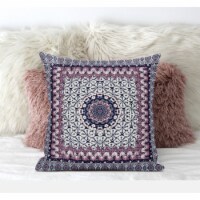 Holy Tie Die Flower Suede Zippered Pillow With Insert In Gray Orange