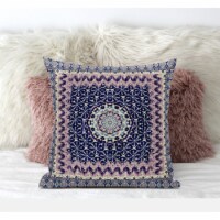 Holy Tie Die Flower Suede Zippered Pillow With Insert In Grey