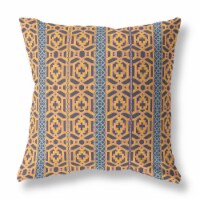 Loyalty And Love Suede Zippered Pillow W Insert In Brown And Yellow