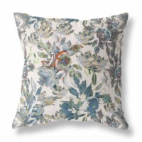 Watercolor Lilac Bulb Broadcloth Blown And Closed Pillow In Green Gray