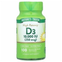 Nature's Truth Vitamin D3 High Potency 250 mcg (10 000 IU) - 100 Quick Release Perspective: Main