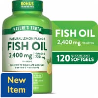 Nature’s Truth Fish Oil 2,400mg per 2 Lemon Flavor 100+20 SG Perspective: Main