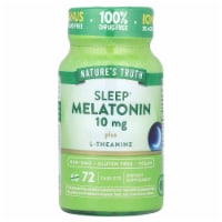 Nature's Truth Melatonin 10 mg + Theanine Bonus 60+12 Tablets Perspective: Main