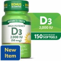 Nature’s Truth Vit D3 2,000 IU 50 mcg 100+50 SG Perspective: Main