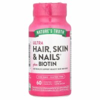 Nature's Truth Ultra Hair Skin & Nails Plus Biotin - 60 Coated Caplets