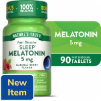 Nature's Truth Melatonin Natural Berry 5 mg - 90 Fast Dissolve Tablets