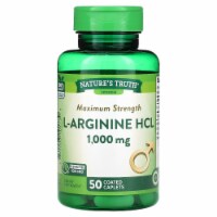 Nature's Truth Vitamins Maximum Strength L-Arginine HCL 1 000 mg - 50 Coated Caplets