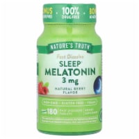 Nature's Truth Melatonin Natural Berry 3 mg - 180 Fast Dissolve Tablets