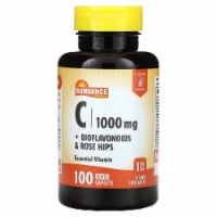 Sundance Vitamins C + Bioflavonoids & Rose Hips - 100 Coated Caplets
