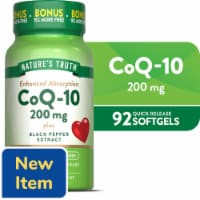 Nature’s Truth Co-Q-10 200mg 80 + 12 Softgels Perspective: Main
