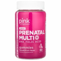 Pink Vibrant Prenatal Multi + DHA Folic Acid Natural Fruit - 60 Gummies