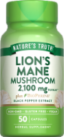 Nature's Truth® Lion's Mane Mushroom 2100mg Plus BioPerine® Black Pepper Extract Supplement Perspective: Main
