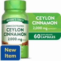 Nature's Truth 2,000 mg Concentrated Ceylon Cinnamon 60 Capsules Perspective: Main
