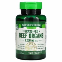 Nature's Truth Grass-Fed Beef Organs 650 mg - 120 Quick Release Capsules