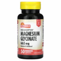 Sundance Vitamins High Absorption Magnesium Glycinate 665 mg - 50 Quick Release Capsules