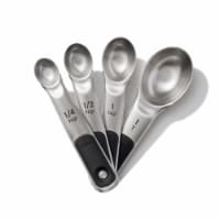 OXO Soft Works 4 Piece Stainless Steel Measuring Spoons Perspective: Main
