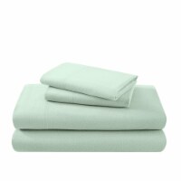 Bare Home Cotton Flannel Sheet Set - Mint, King Perspective: Main
