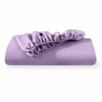Bare Home Full Ultra-Soft Double Brushed Fitted Sheet - Lavender Perspective: Main
