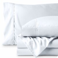 Bare Home 22 Inch Deep Pocket Microfiber Sheet Set - White, King Perspective: Main